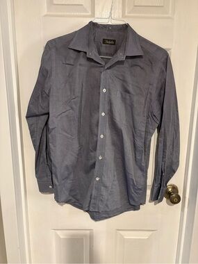 Tailored Men's Dress Shirt in Slate Blue by Trumaker